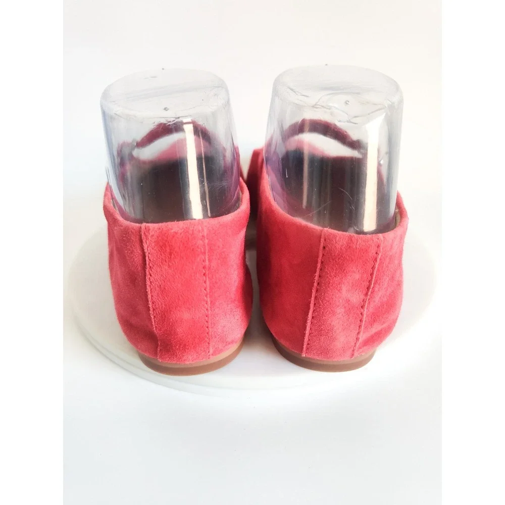 New Steve Madden Flats 6.5 Mary Jane Red Suede Dreaming Buckle Strap Academia